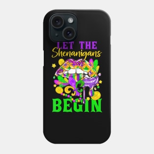 Mardi Gras Lips Let The Shenanigans Begin Kids Men Women Phone Case