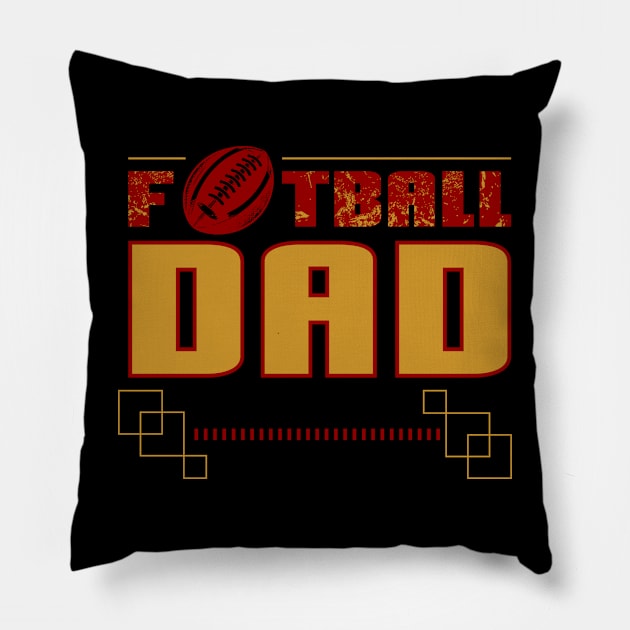 Football Dad Pillow by Aloenalone