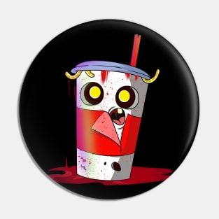 Cute Food Zombie Drink Pin