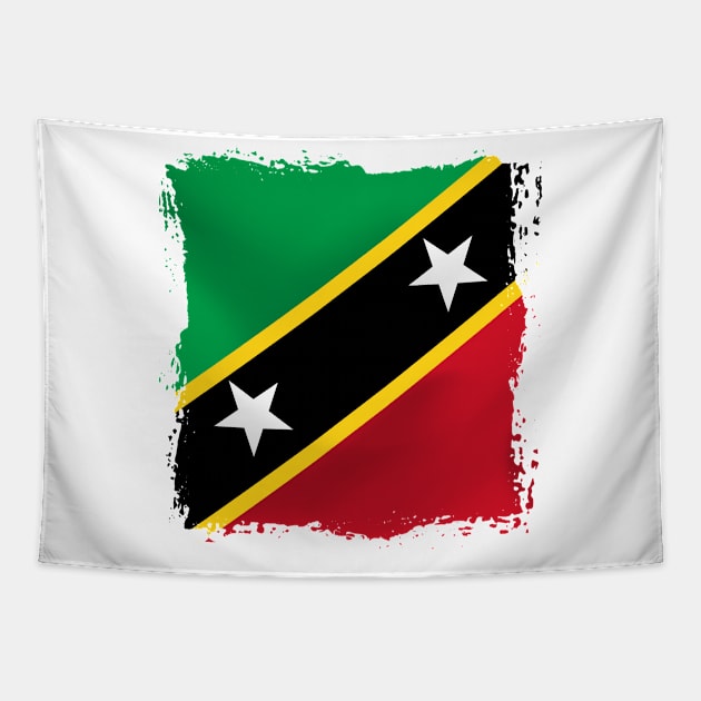 Saint Kitts dan Nevis artwork Tapestry by SASTRAVILA