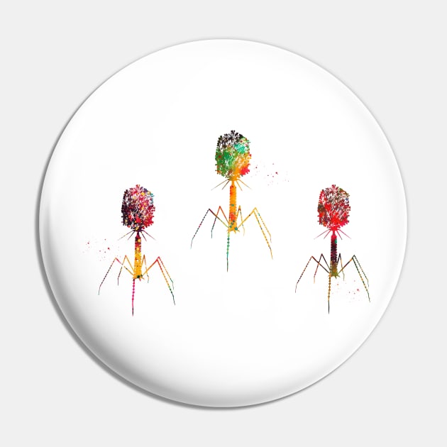 Bacteriophage Pin by erzebeth