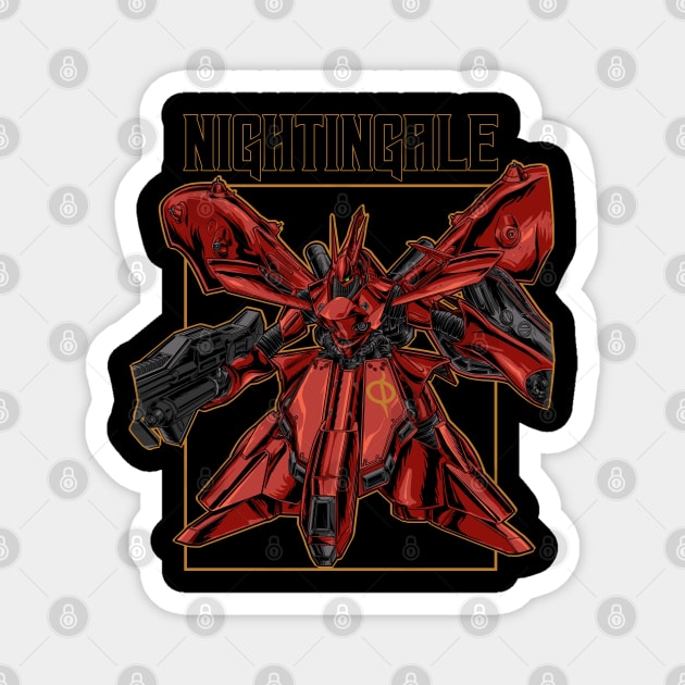 Nightingale SS Magnet by kimikodesign