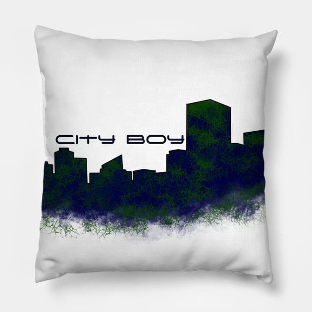 City Boy Pillow by theerraticmind