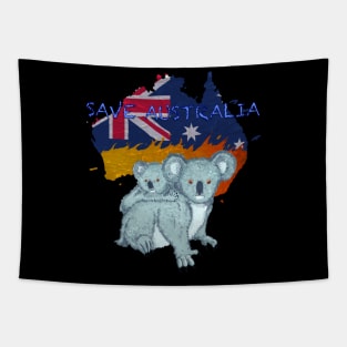 Save Australia Koalas Tapestry