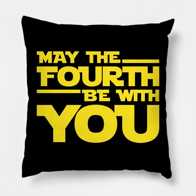 May the Fourth Be with You: May 4th Celebration Pillow by TwistedCharm