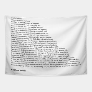 Rainbow Rowell Quotes Tapestry