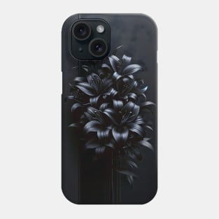 Black Lilies Gothic Valentine Phone Case