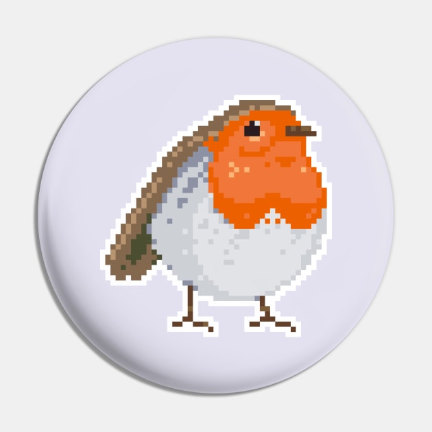 Robin Pin by PixelFaces