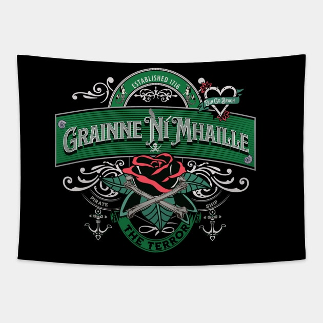 Grainne Ni Mhaille Pirate Woman Tapestry by Bootylicious