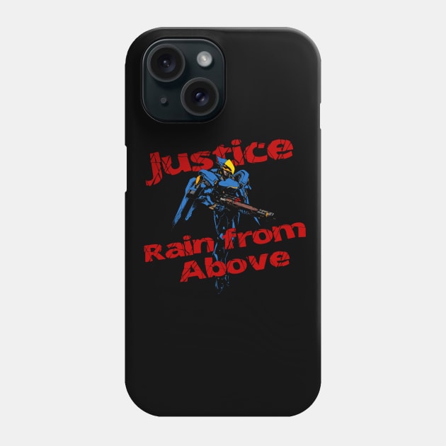 Justice rain from above! (Ver.2) Phone Case by Manoss