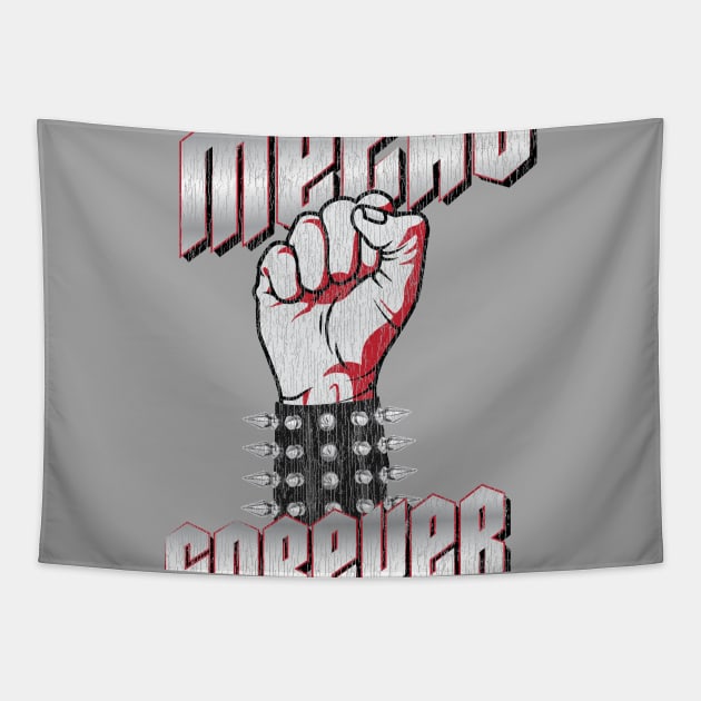 Malochico Heavy Metal Horns - Metal Forever Tapestry by Vector Deluxe