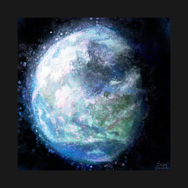 Painted Earth Expressionist Painting Earth T Shirt Teepublic
