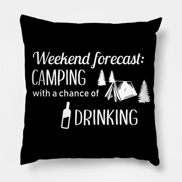 Camping with a chance of drinking Pillow by sunima