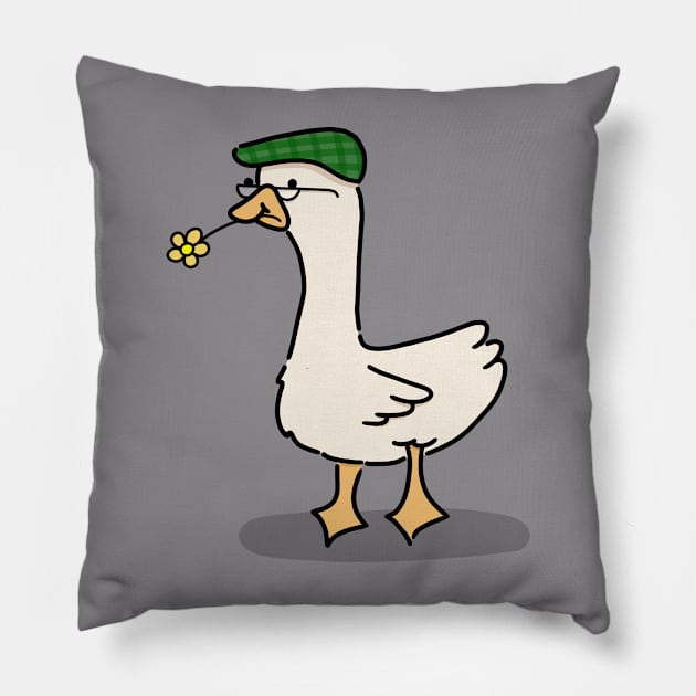 Mr. Goose - Cute Little Goose Pillow by YogurtCupz