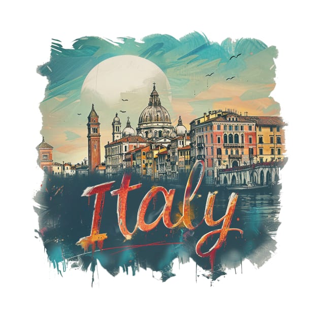 Italy t-shirt by GreenMary Design