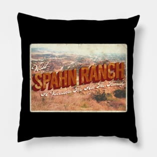 Spahn Ranch Postcard Design Pillow