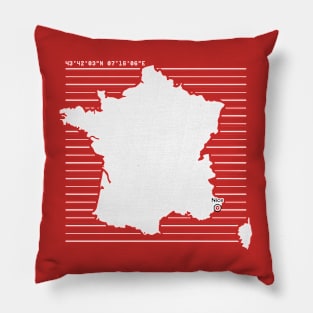 Nice City Map Pillow