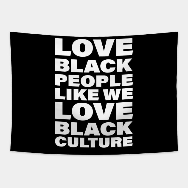 Love Black People Tapestry by Vector Deluxe