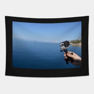 Travel with gopro Tapestry