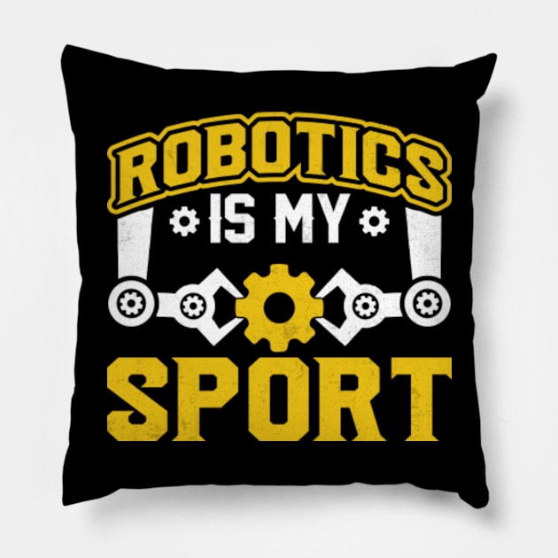 Robotics is my Sport Pillow by GreenCraft