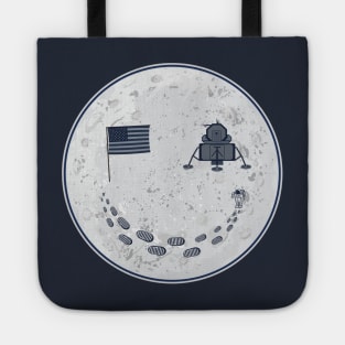 Moon Landing. Smiling Moon. Tote