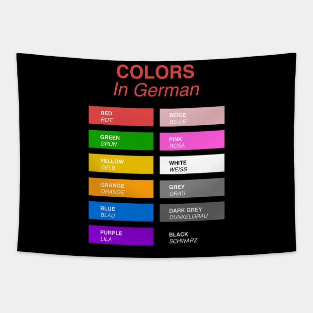 Colors in German Tapestry by Hidden Verb