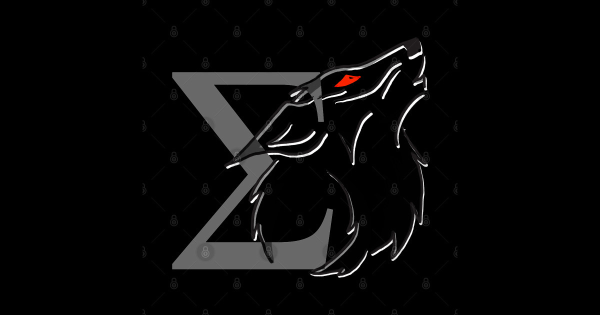 Sigma Wolf Sigma Male Sticker Teepublic