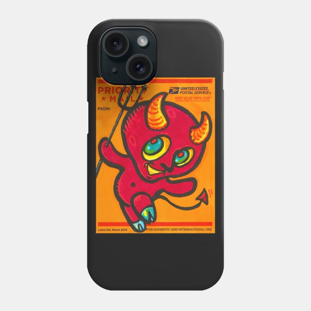 Dancing Devil slap Phone Case by Phosfate