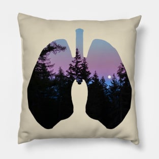 Night Jungle Lungs design Pillow