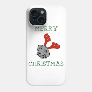 xmas pizza dog Phone Case