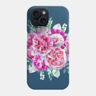 Beautiful soft pink peonies Phone Case