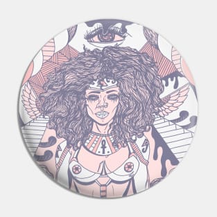 Npink Kemet Warrior Pin