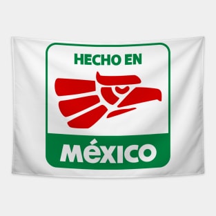 Hecho en Mexico - green white red - clean design Tapestry