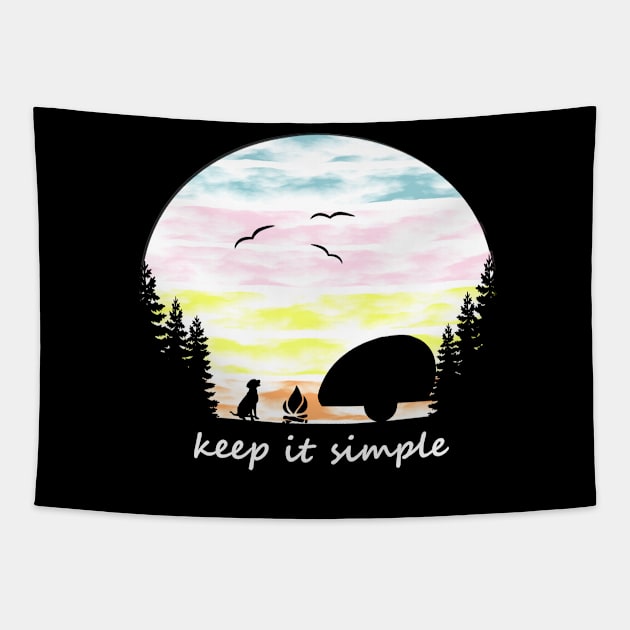 Keep it simple Tapestry by TnTees