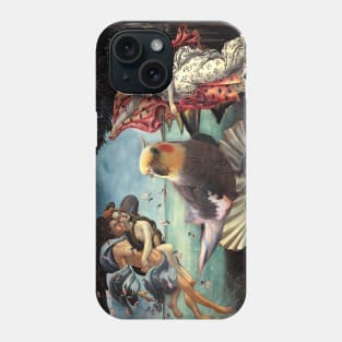 cockatiel botticelli - birth of birb Phone Case