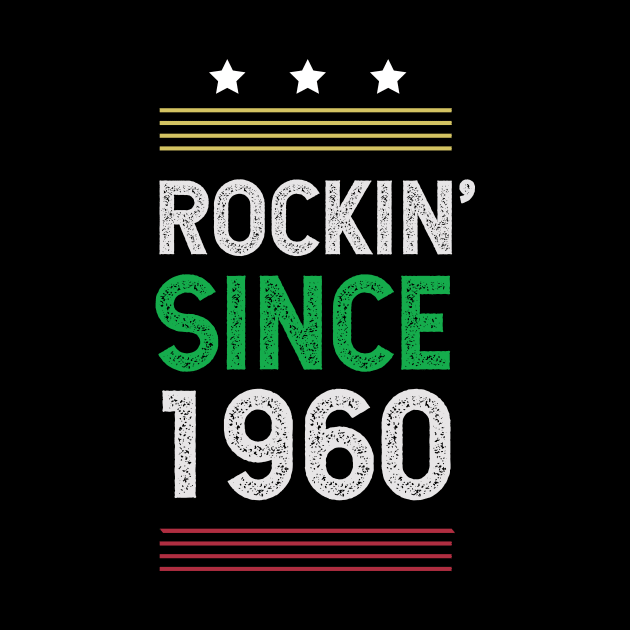 Gift for 60 Year Old: Classic Rock 1960 60th Birthday by Diogo Calheiros
