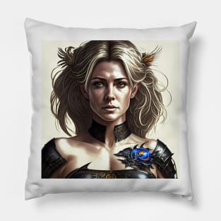 Sci-Fi heroine Pillow