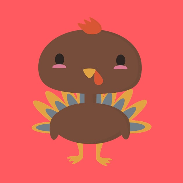 Kawaii turkey is happy to be your thanksgiving buddy by happinessinatee