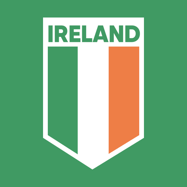 Ireland Flag Emblem by SLAG_Creative