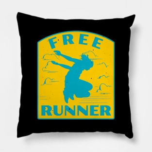 Freerunning Parkour Vintage Freerunner Pillow