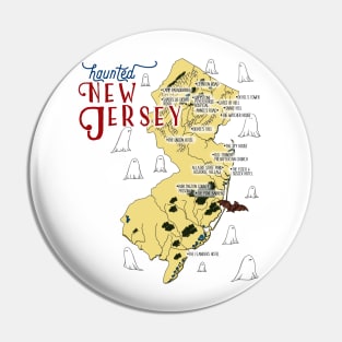 Haunted New Jersey Map Pin