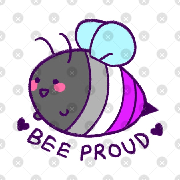 BEE proud: asexual flag by strasberrie