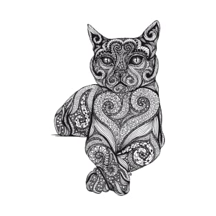 Zentangle Cat T-Shirt