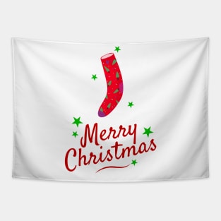 Red Christmas socks Tapestry