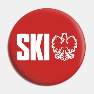 SKI Polish Last Name Ending in Ski Dyngus Day Pin