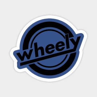 Wheely Logo Black, Front and Back Magnet