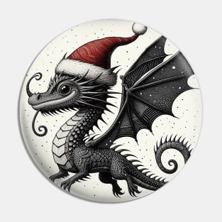 Christmas Dragon Pin