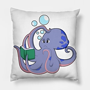 Octopus at Reading with Book Pillow