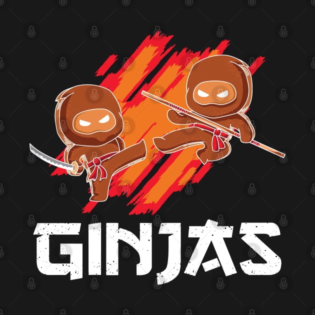 Ginjas Funny Gingerbread Christmas Ninjas by ghsp