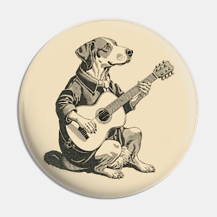 labrador retriever playing guitar Pin